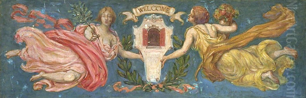 Study for Mural at Hotel Manhattan, 