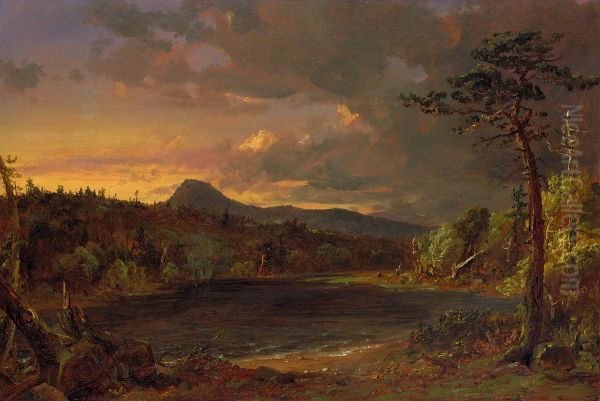 Catskill Creek Oil Painting by Jasper Francis Cropsey