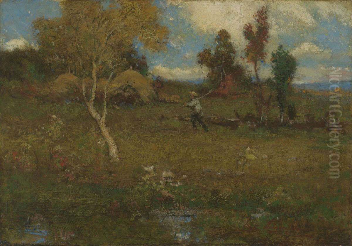 Return from the Farm Oil Painting by Elliott Daingerfield