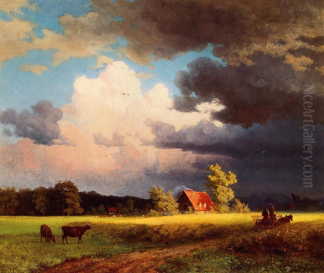 Bayrische Landschaft Oil Painting by Albert Bierstadt