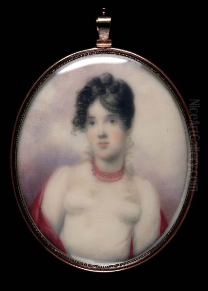 Mrs. George Washington Rodgers  (Ann Perry) Oil Painting by Anson Dickinson