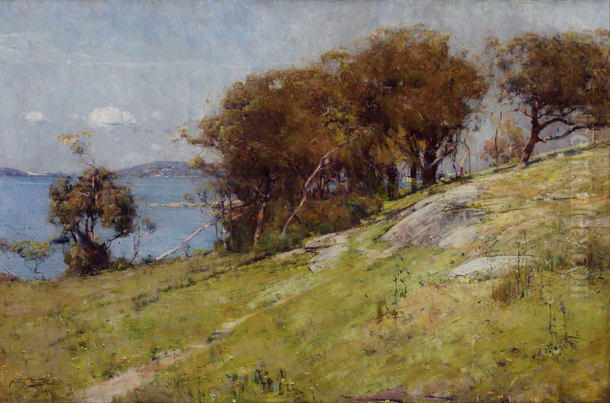 Cremorne pastoral Oil Painting by Arthur Streeton