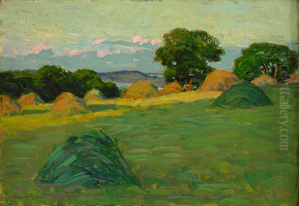 The Hill Field Oil Painting by Arthur Wesley Dow