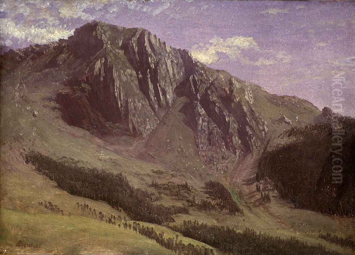 Mountains Oil Painting by Albert Bierstadt
