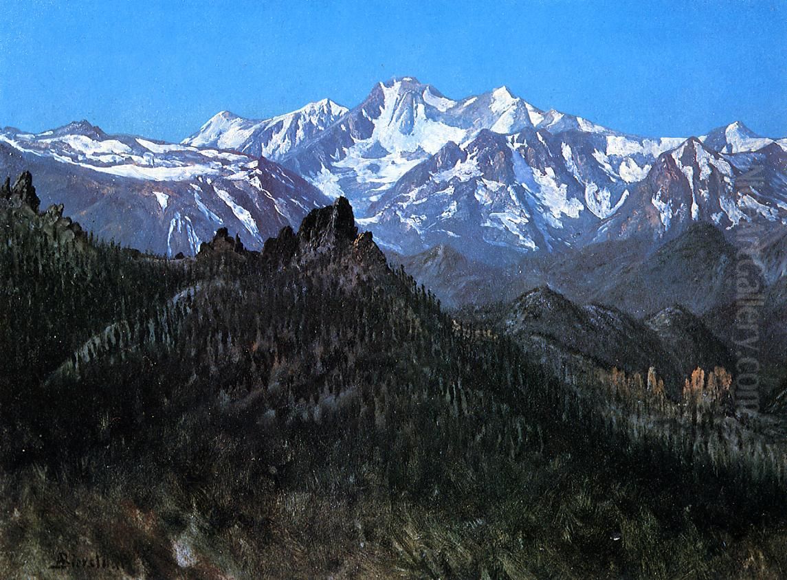 Sierra Nevada Oil Painting by Albert Bierstadt