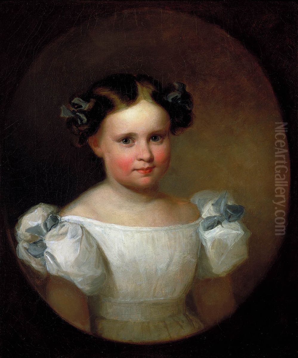 Georgianna Frances Adams Oil Painting by Asher Brown Durand