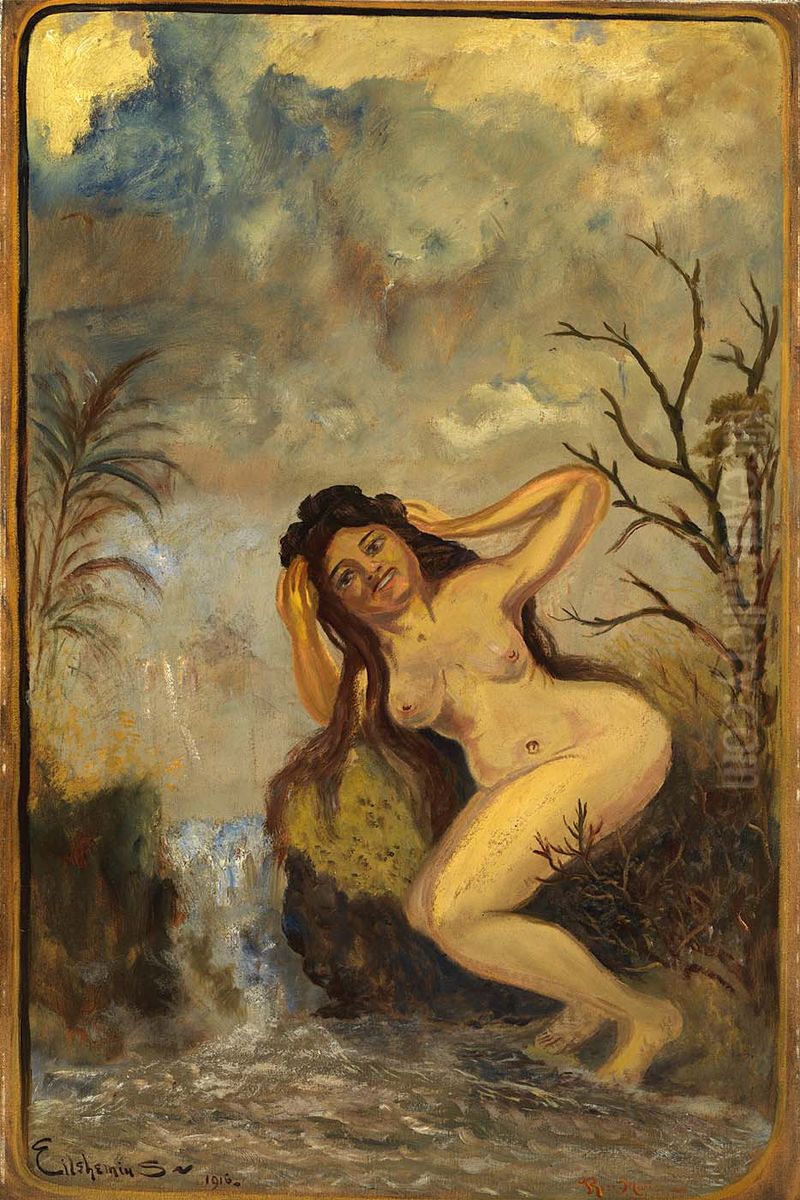 Portrait of Rose Marie Oil Painting by Louis Eilshemius