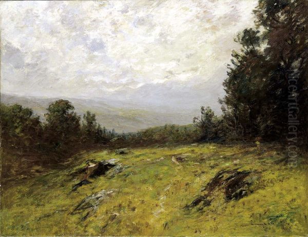 Hillside Oil Painting by Edward Gay