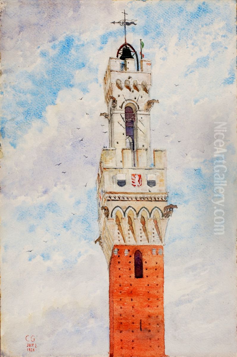 Bell Tower, Italy Oil Painting by Cass Gilbert