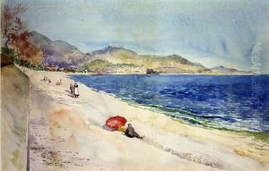 On the Beach below the Promenade des Anglais, Nice, France