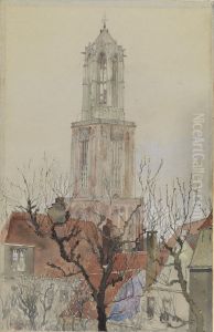 Tower of the Cathedral of Utrecht, Holland