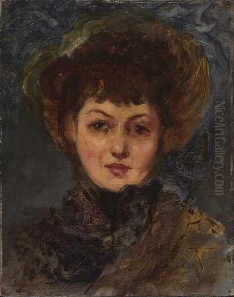 Portrait of Mrs. John Gellatly Oil Painting by Eleanor Greatorex