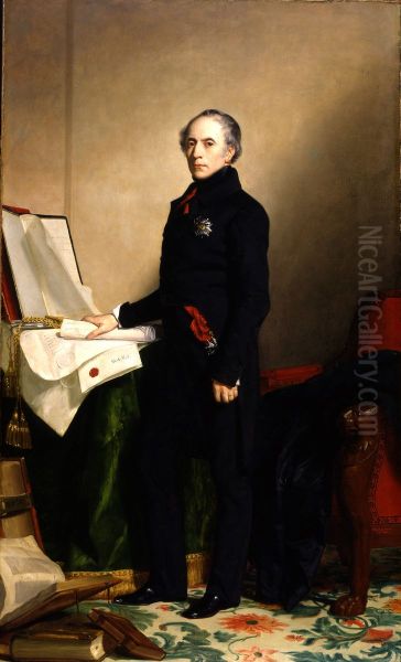 Francois Pierre Guillaume Guizot Oil Painting by unknown