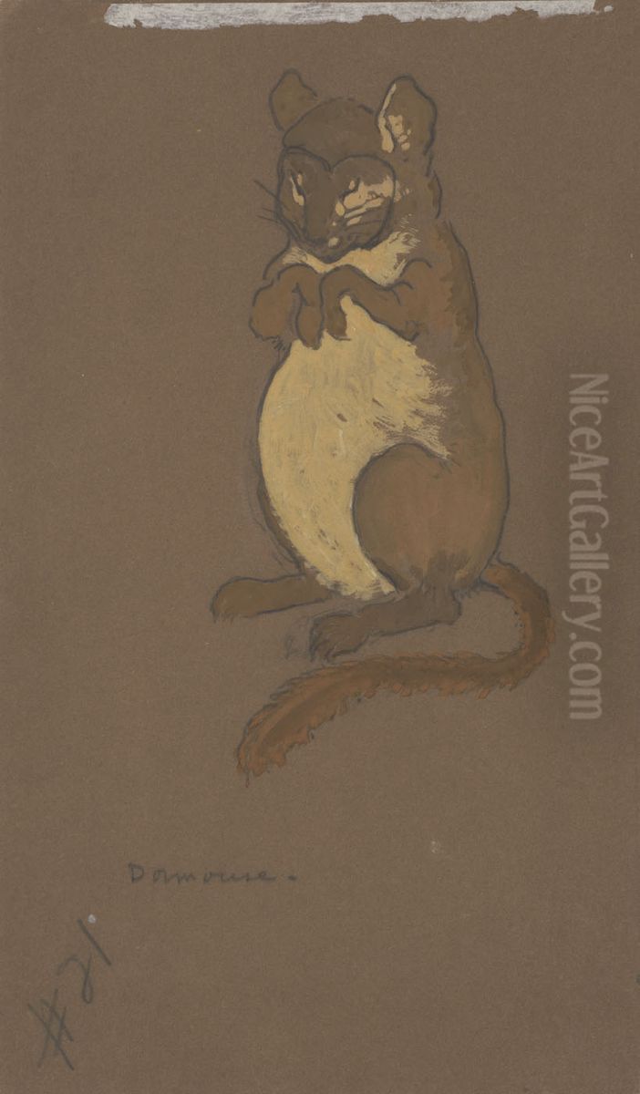 Dormouse (costume design for Alice-in-Wonderland, 1915) Oil Painting by William Penhallow Henderson