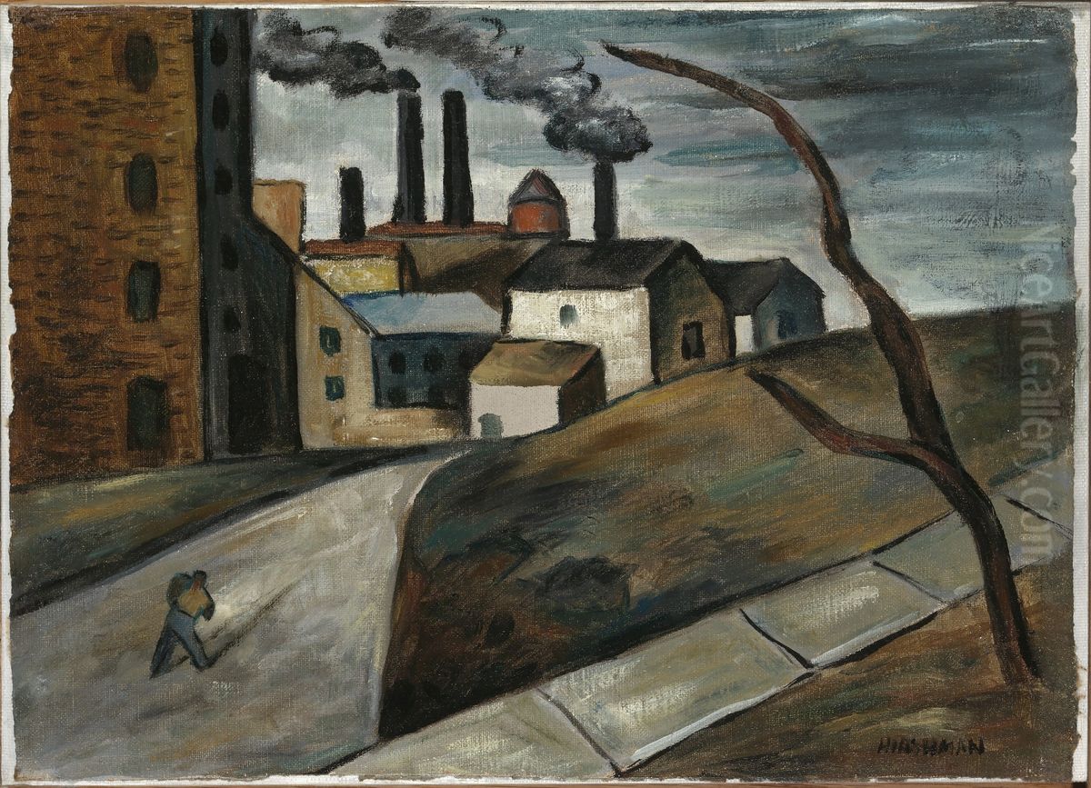 The Factory Oil Painting by Louis Hirshman
