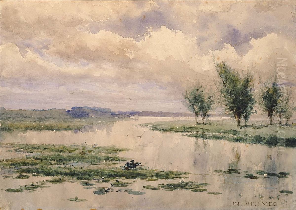 Haines Point Oil Painting by William Henry Holmes