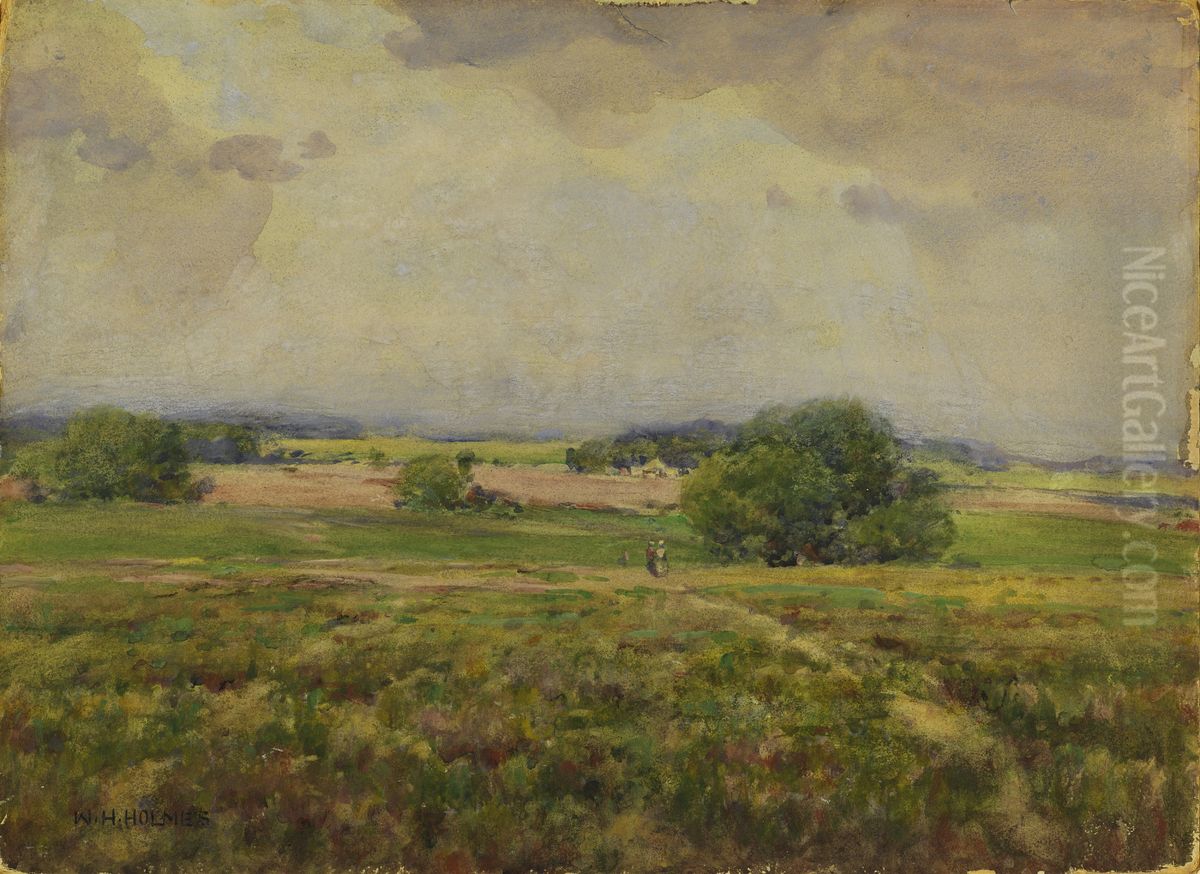 Over the Maryland Fields Oil Painting by William Henry Holmes