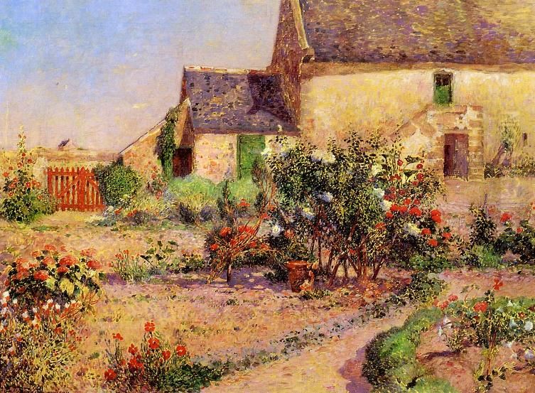 The Garden at Kervaudu Oil Painting by Ferdinand du Puigaudeau