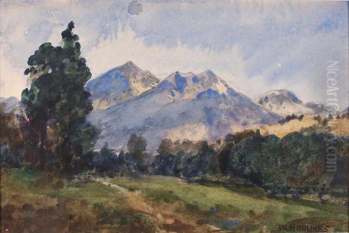 Wyoming Foot Hills Oil Painting by William Henry Holmes