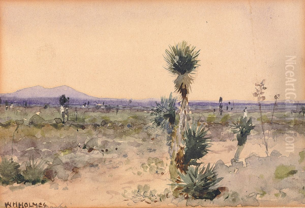 Yuccaland--Chihuahua, Mexico Oil Painting by William Henry Holmes Yuccaland--Chihuahua, Mexico Oil Painting by William Henry Holmes