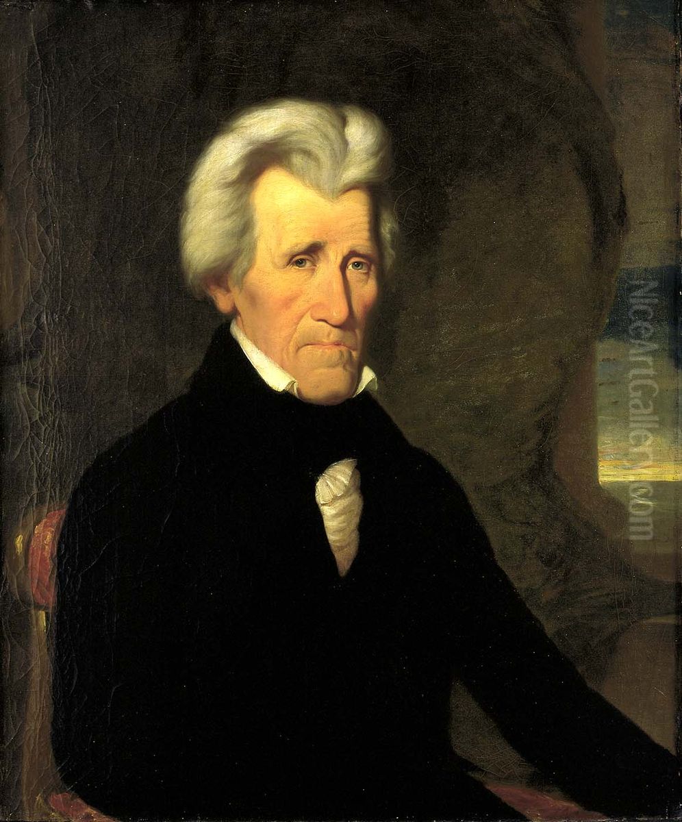Andrew Jackson Oil Painting by Miner Kilbourne Kellogg