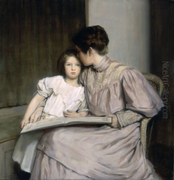An Interlude Oil Painting by William Sergeant Kendall