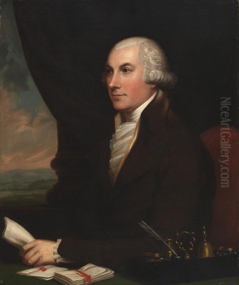 Joshua Johnson Oil Painting by Charles Bird King