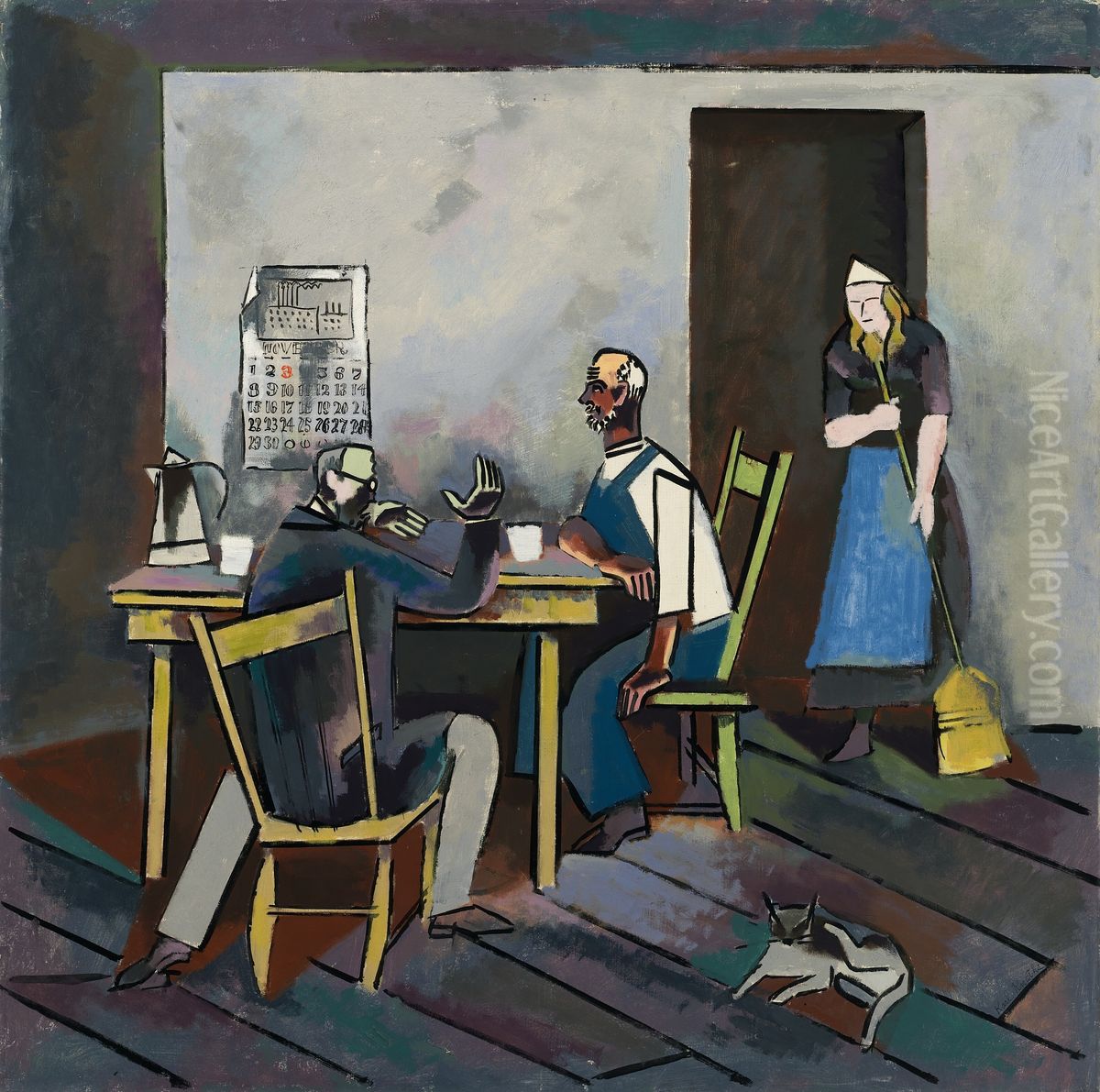 Composition Oil Painting by Karl Knaths