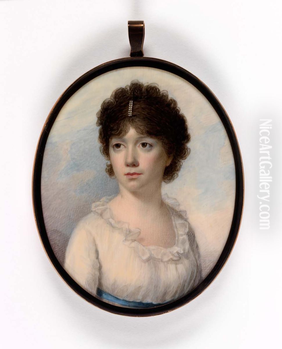Mrs. Joseph Manigault (Charlotte Drayton) Oil Painting by Edward Greene Malbone