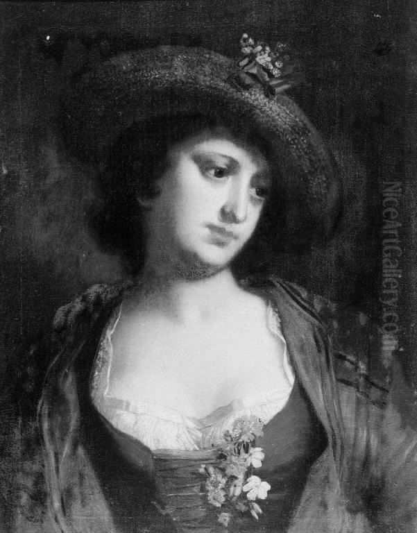 Young Woman Oil Painting by Bartolomeo Nazari
