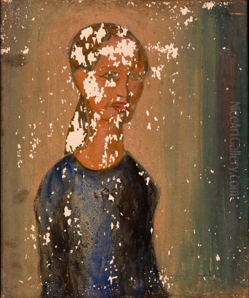 Portrait of a Woman Oil Painting by Alfred Maurer