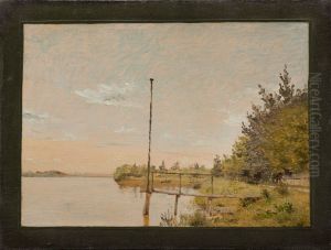View from Dosseringen near the Sortedam Lake Looking Towards Norrebro. Study