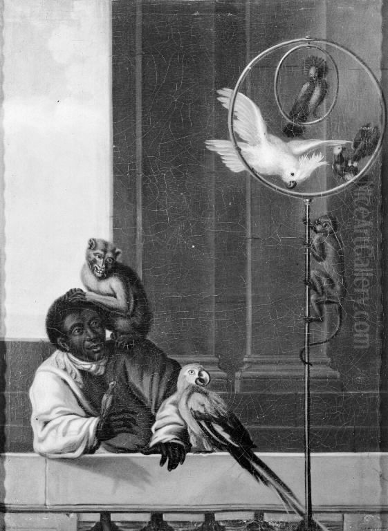 Negro Oil Painting by Konrad Sparre
