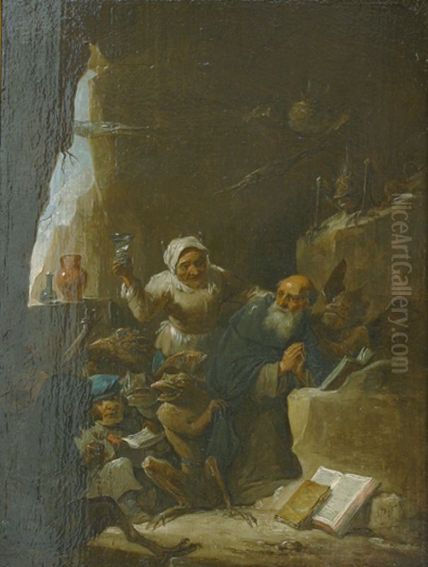 The Temptations of Saint Anthony Oil Painting by David Teniers the Younger