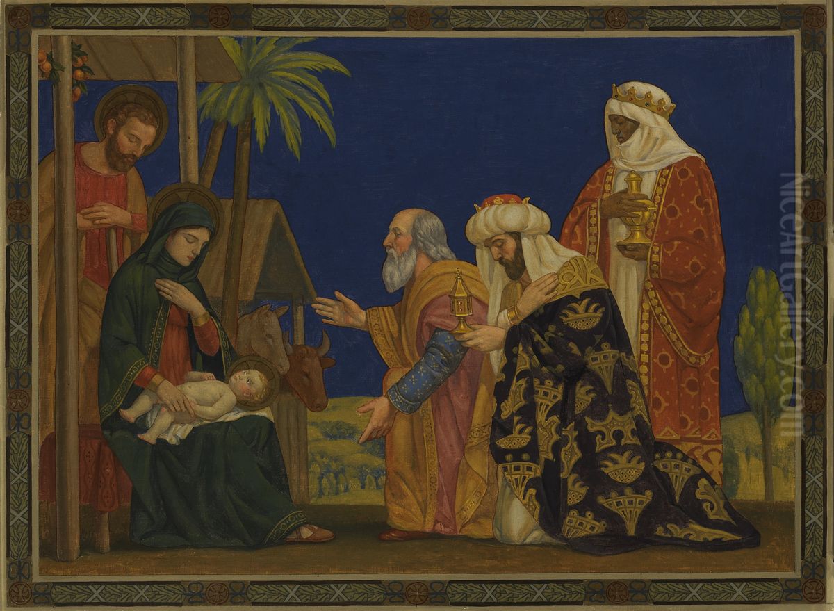 The Magi Oil Painting by Henry Siddons Mowbray