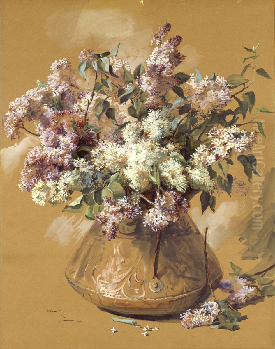 Lilacs Oil Painting by unknown