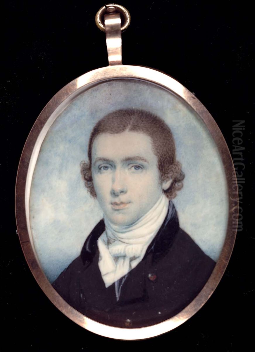Portrait of a Gentleman with Initials G. D. Oil Painting by Raphaelle Peale