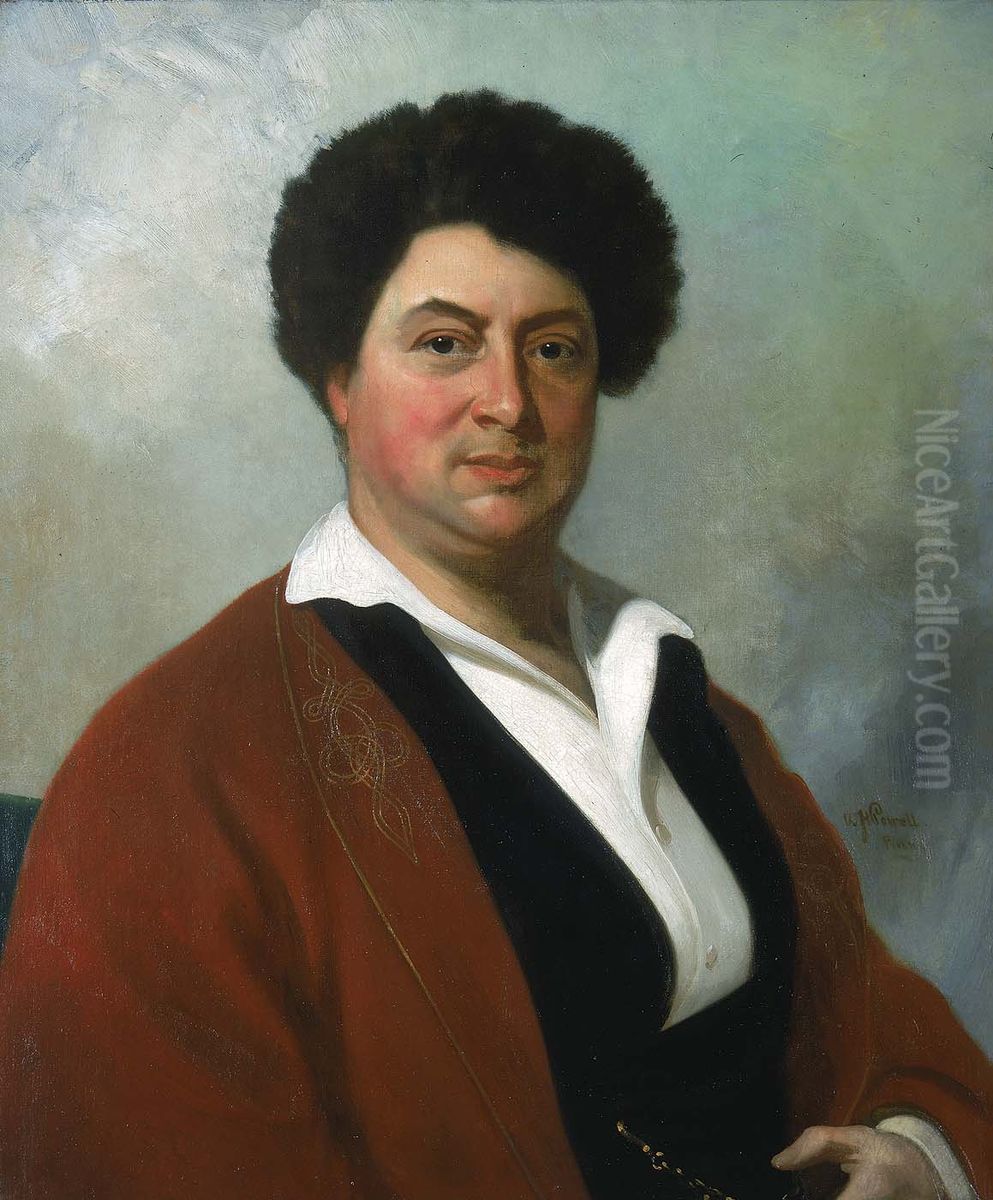 Portrait of Alexandre Dumas Oil Painting by William Henry Powell
