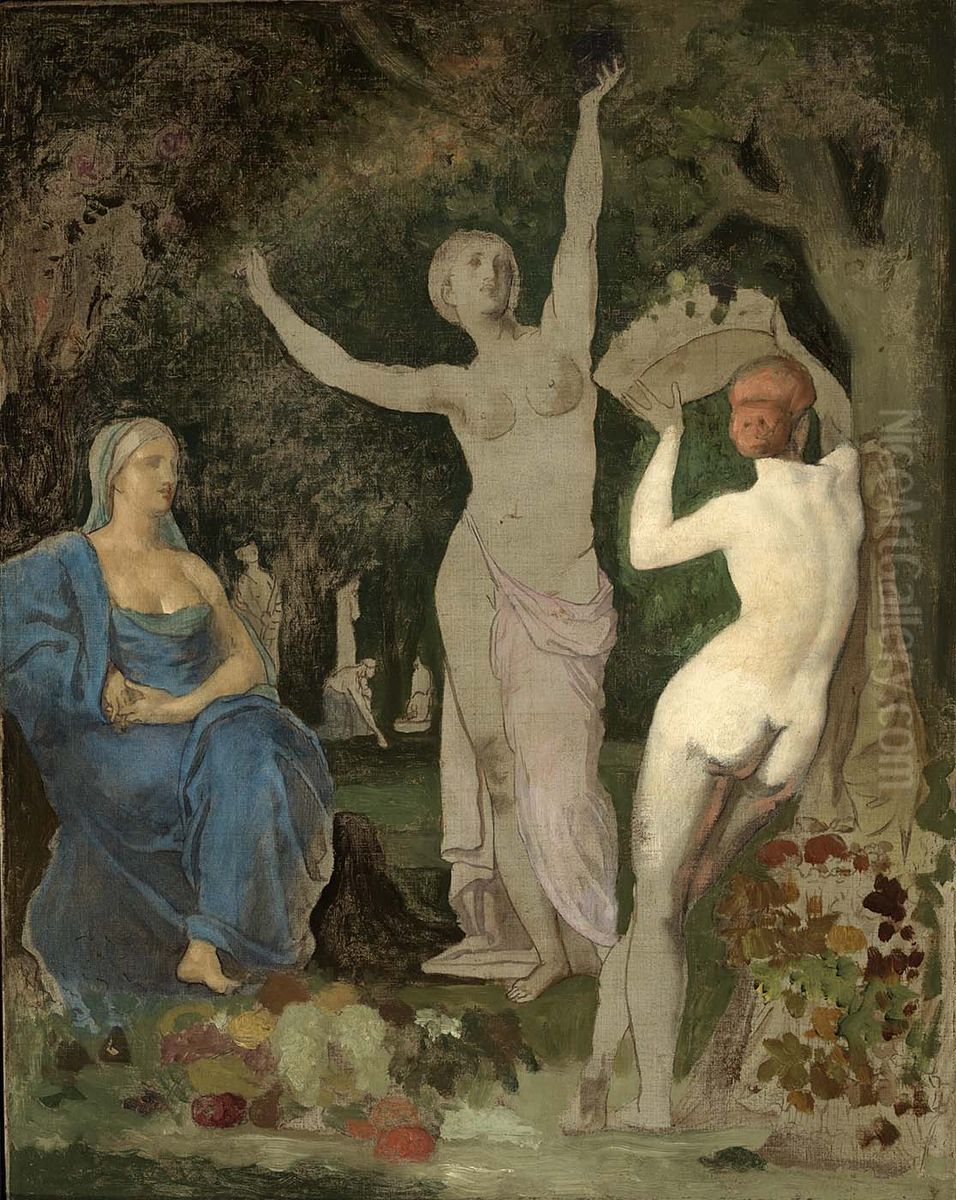 L' Automne Oil Painting by Pierre Puvis de Chavannes