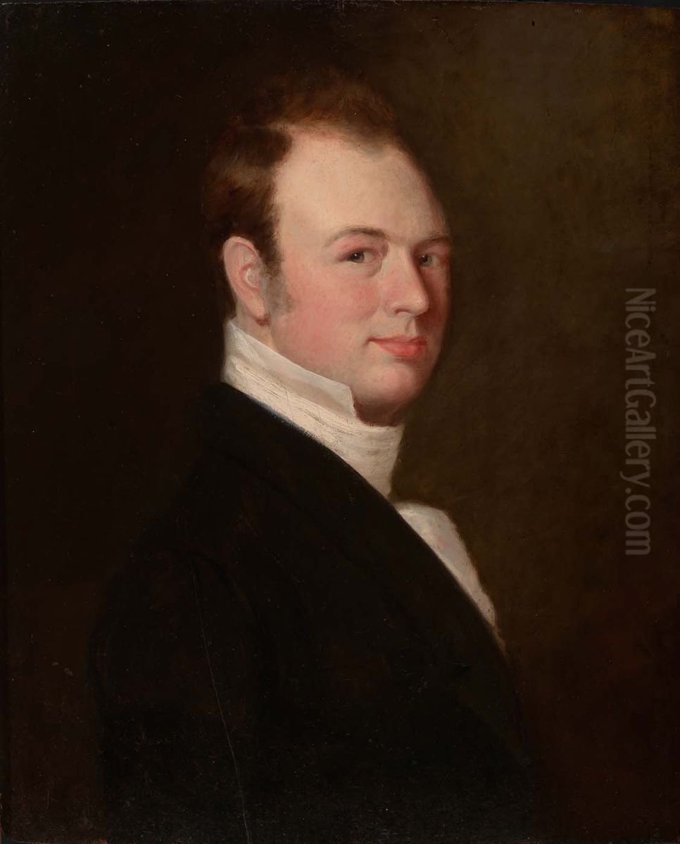 Self-Portrait Oil Painting by John Goffe Rand