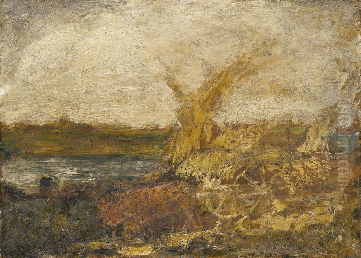 Harvest Oil Painting by Albert Pinkham Ryder