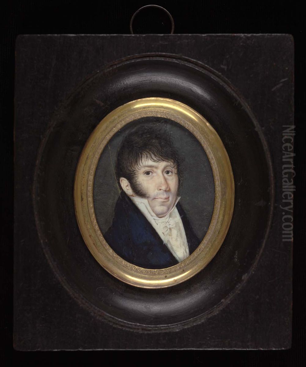 Portrait of a Gentleman Oil Painting by Jean B. Sel