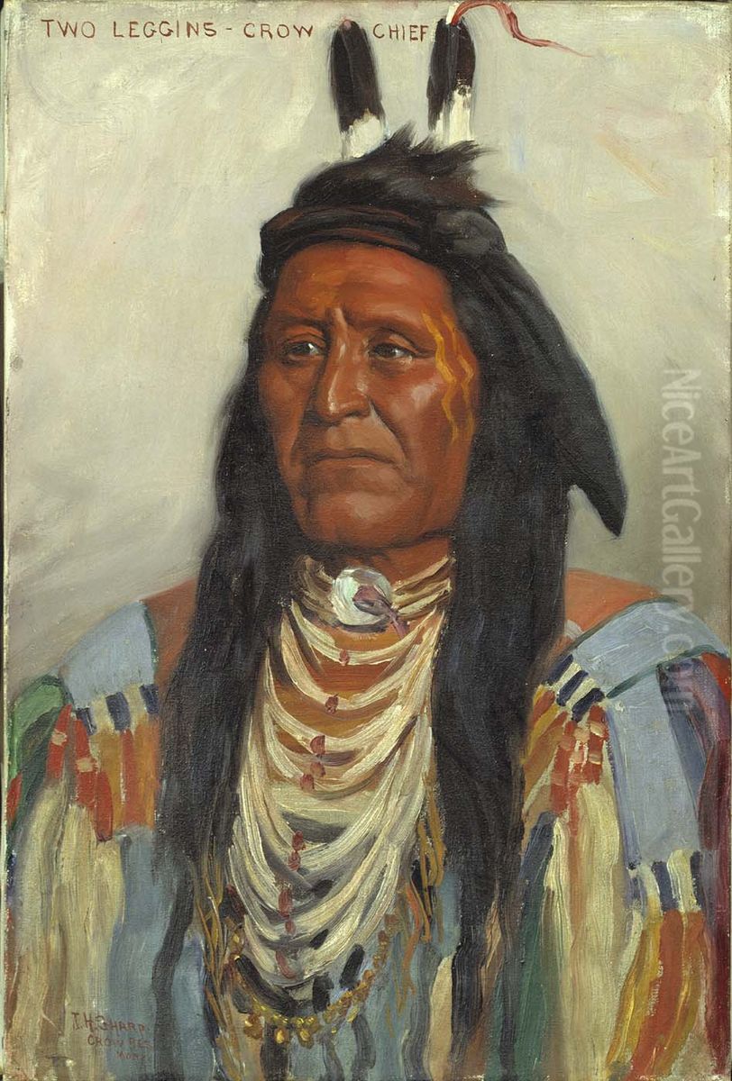 Two Leggins, Crow Chief Oil Painting by Joseph Henry Sharp