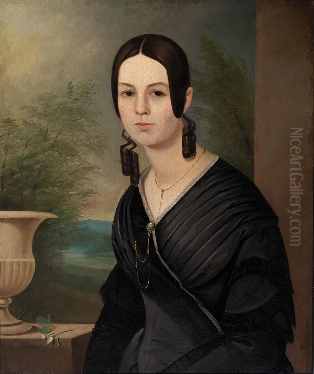 Mary Ellen Stonestreet Hoffar Oil Painting by James Alexander Simpson