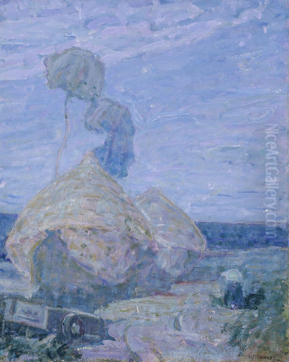 Haystacks Oil Painting by Henry Ossawa Tanner