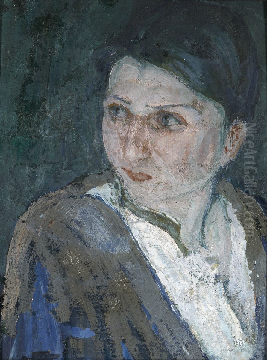 Head of a Woman in Jerusalem Oil Painting by Henry Ossawa Tanner