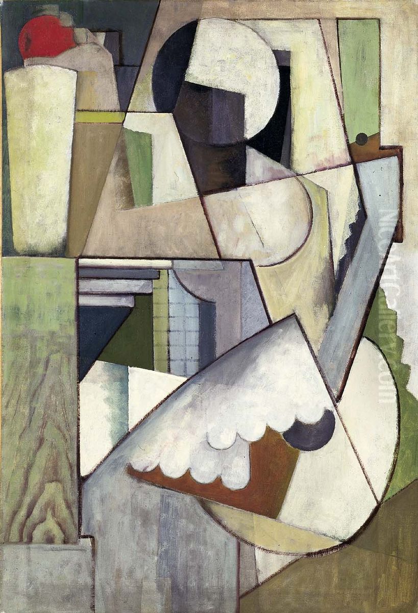 Figure with Guitar II Oil Painting by Henry Fitch Taylor