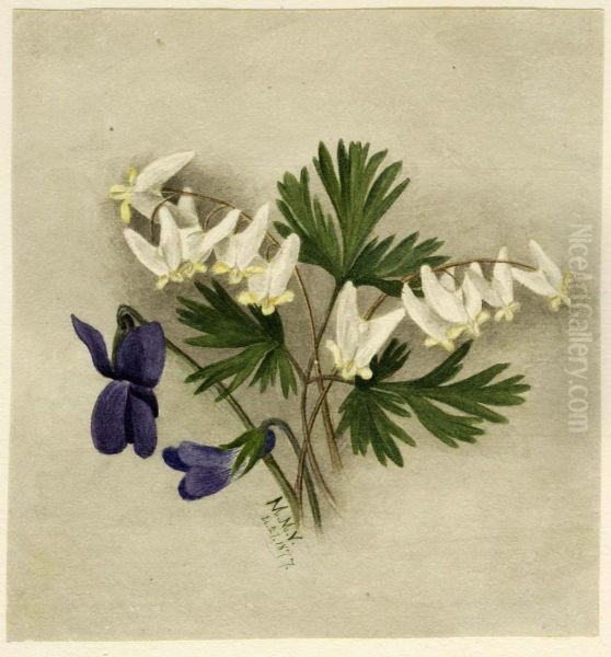 Dutchman's Breeches (Bikukulla cucullaria) Oil Painting by Mary Vaux Walcott
