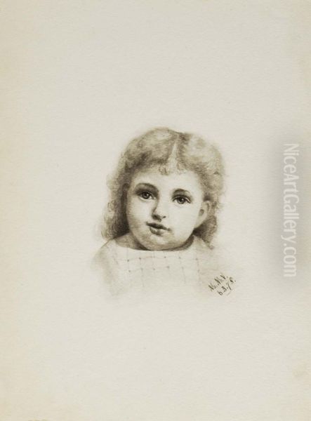 Untitled (Head of a Child) Oil Painting by Mary Vaux Walcott