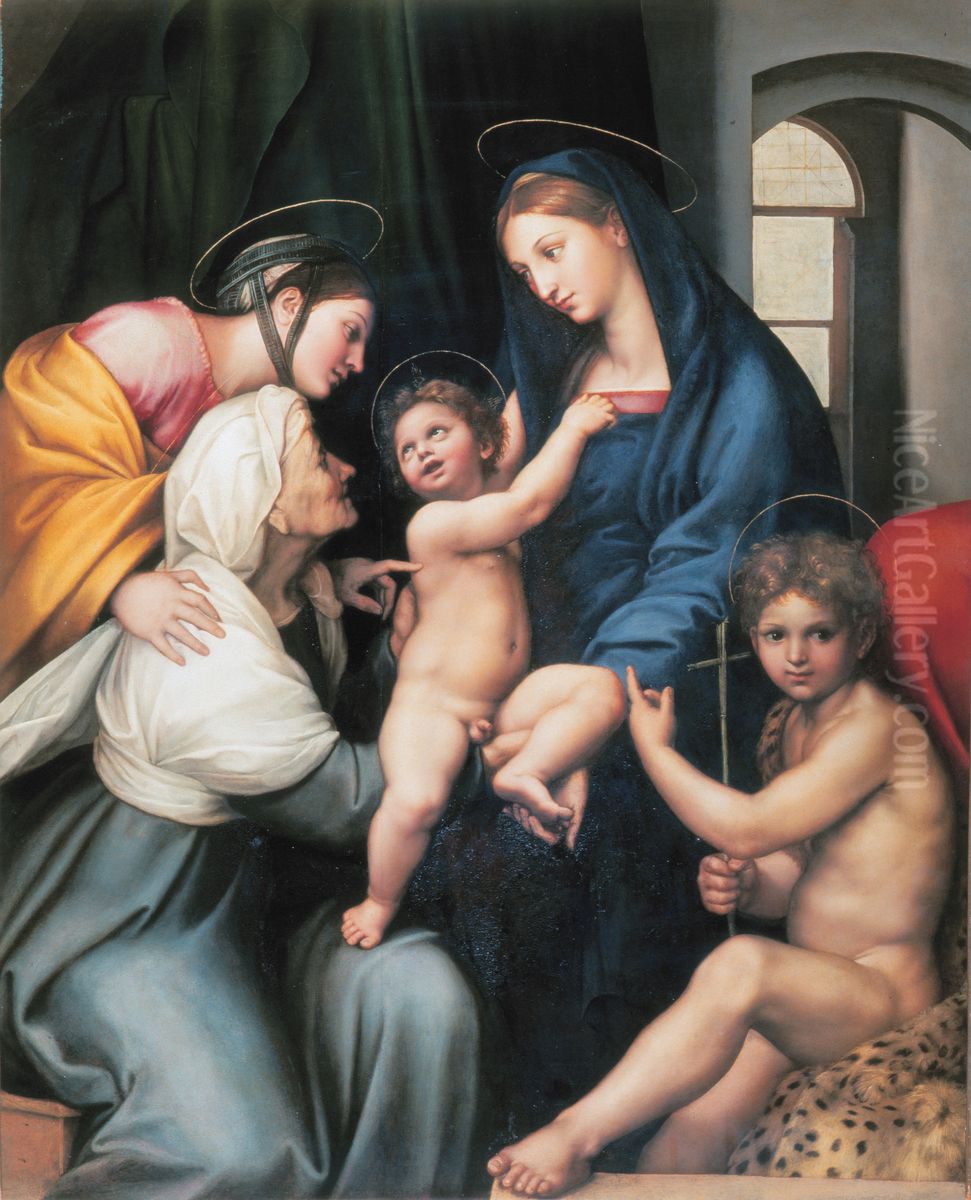 Madonna dell'Impannata Oil Painting by Raphael